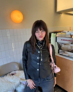 Nude Project Sophisticated Cowgirl Leather Shirt Outlet