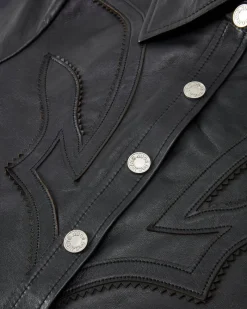 Nude Project Sophisticated Cowgirl Leather Shirt Outlet