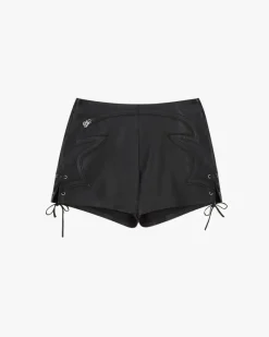 Nude Project Sophisticated Cowgirl Leather Shorts Sale