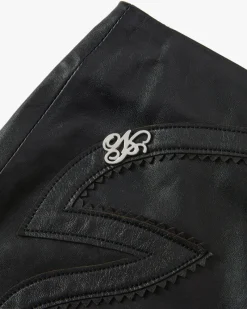 Nude Project Sophisticated Cowgirl Leather Shorts Sale