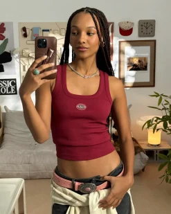 Nude Project Sophisticated Pleasure Tank Top Burgundy Online