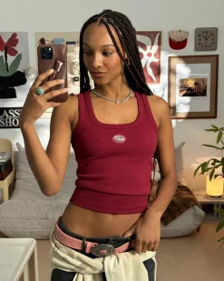 Nude Project Sophisticated Pleasure Tank Top Burgundy Online