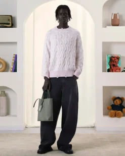 Nude Project Sour Cable Knit Sweater Pink Outlet