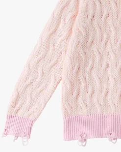 Nude Project Sour Cable Knit Sweater Pink Outlet
