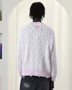 Nude Project Sour Cable Knit Sweater Pink Outlet