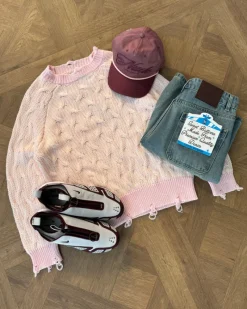 Nude Project Sour Cable Knit Sweater Pink Outlet