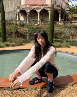 Nude Project Sour Cable Knit Sweater Pink Outlet