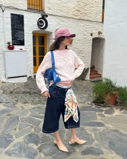 Nude Project Sour Cable Knit Sweater Pink Outlet