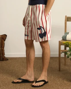 Nude Project Stripes Mesh Short Online