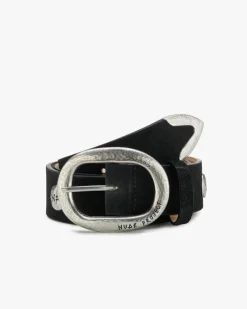 Nude Project Suede Belt Black New