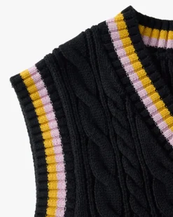 Nude Project Sunday Knit Vest Blue Clearance