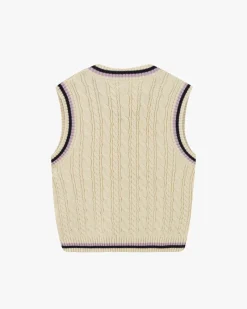 Nude Project Sunday Knit Vest Marshmallow New