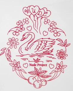 Nude Project Swan Garden Tee White Online