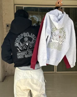 Nude Project Swans Hoodie Black Outlet