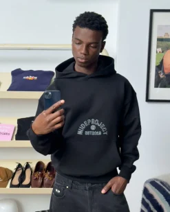 Nude Project Swans Hoodie Black Outlet