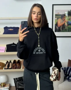 Nude Project Swans Hoodie Black Outlet