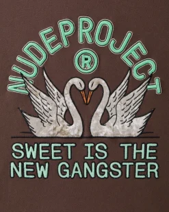 Nude Project Swans Hoodie Brown Outlet