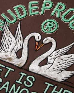 Nude Project Swans Hoodie Brown Outlet