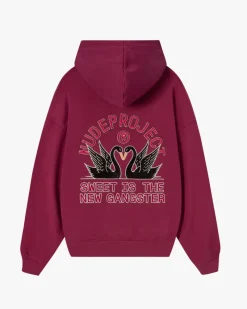 Nude Project Swans Hoodie Burgundy Hot