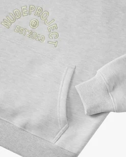 Nude Project Swans Hoodie Grey Melange Discount