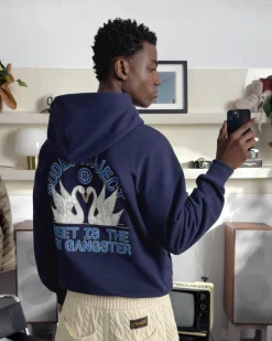 Nude Project Swans Hoodie Navy Online