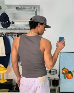 Nude Project Tank Top Ss24 Beige/Ash Hot