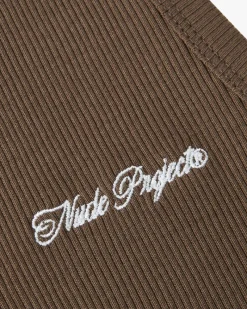 Nude Project Tank Top Ss24 Green/Brown Discount