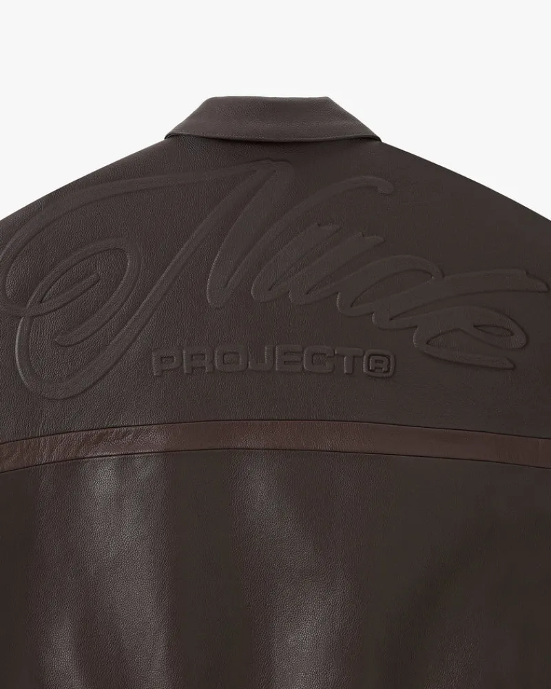 Nude Project "The" Leather Jacket Brown Clearance