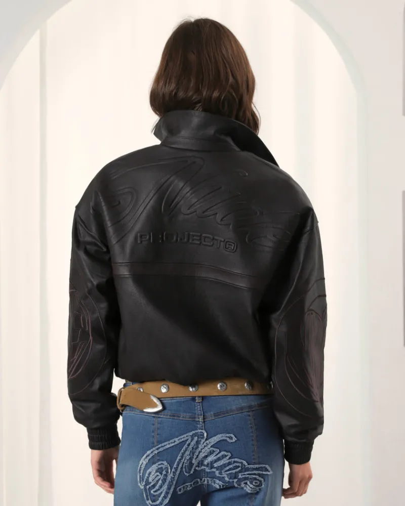 Nude Project "The" Leather Jacket Brown Clearance