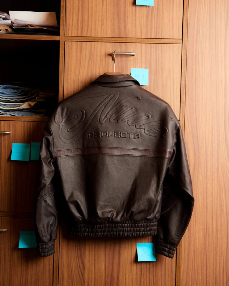 Nude Project "The" Leather Jacket Brown Clearance