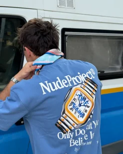 Nude Project Time Tee Blue Hot