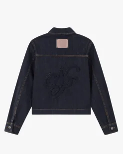 Nude Project Trucker Denim Jacket Washed Dark Discount