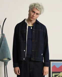 Nude Project Trucker Denim Jacket Washed Dark Discount