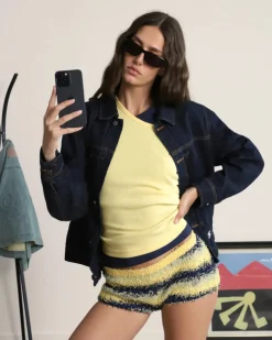 Nude Project Trucker Denim Jacket Washed Dark Discount