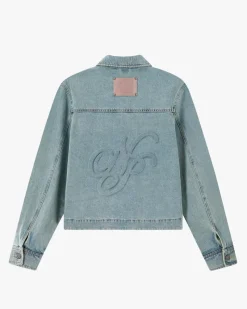 Nude Project Trucker Denim Jacket Washed Light New