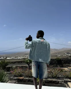 Nude Project Trucker Denim Jacket Washed Light New