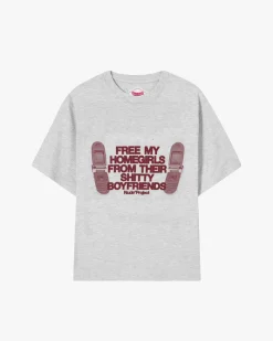 Nude Project Type Shit Tee Grey Fashion