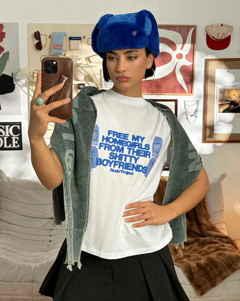 Nude Project Type Shit Tee White Online