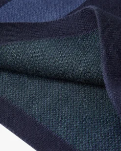 Nude Project Vizcaya Football Polo Knit Navy Blue Online