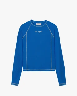 Nude Project Waffle Long-Sleeve Tee 2 Pack Green/Blue Best