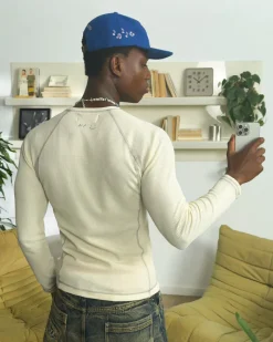 Nude Project Waffle Long-Sleeve Tee 2 Pack Marshmallow/Black Outlet