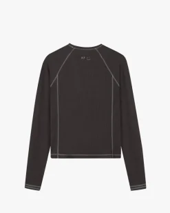 Nude Project Waffle Long-Sleeve Tee 2 Pack Marshmallow/Black Outlet