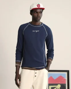 Nude Project Waffle Long-Sleeve Tee 2 Pack Cocoa/Navy Sale