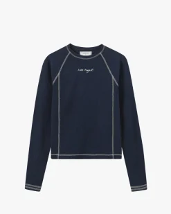 Nude Project Waffle Long-Sleeve Tee 2 Pack Cocoa/Navy Sale