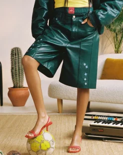 Nude Project World Cup Leather Jorts Fashion