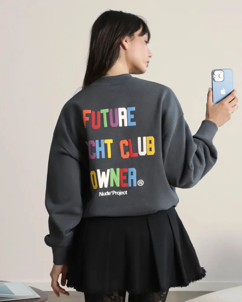 Nude Project Yate Sweatshirt Ash Clearance